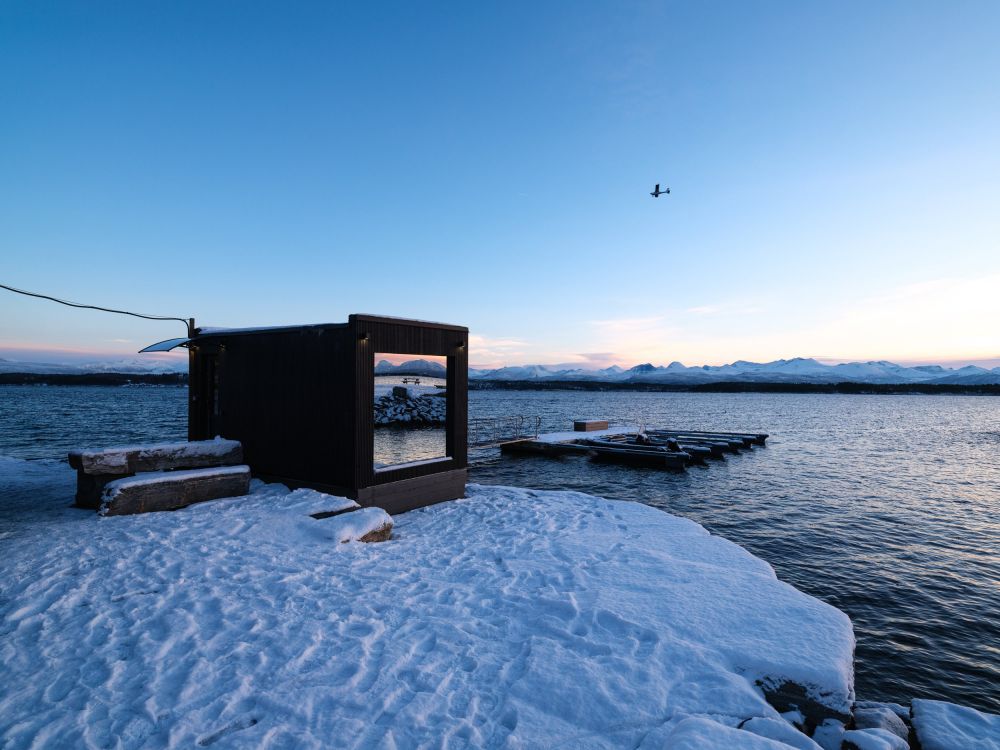 Badstue molde  varme, utsikt og avkobling ved romsdalsfjorden